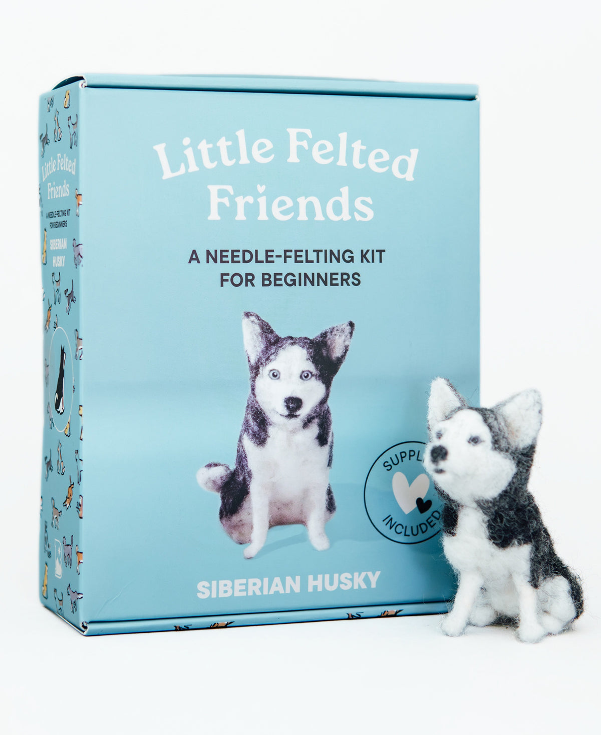Little Felted Friends: Siberian Husky Dog Needle-Felting Beginner Kits with Needles, Wool, Supplies, and Instructions Alyson Gurney