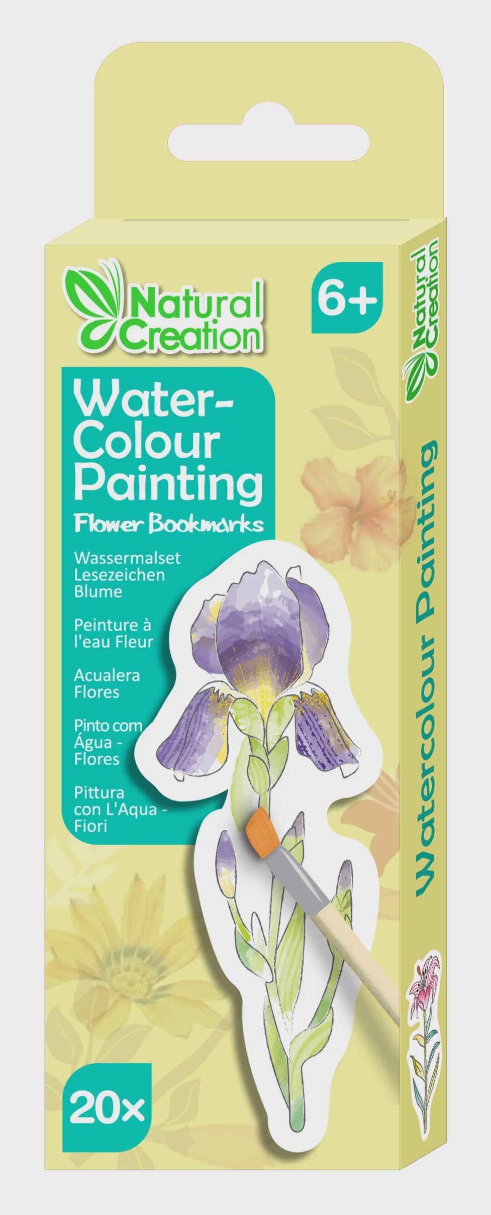 Avenir Watercolour Painting Bookmark - Flowers