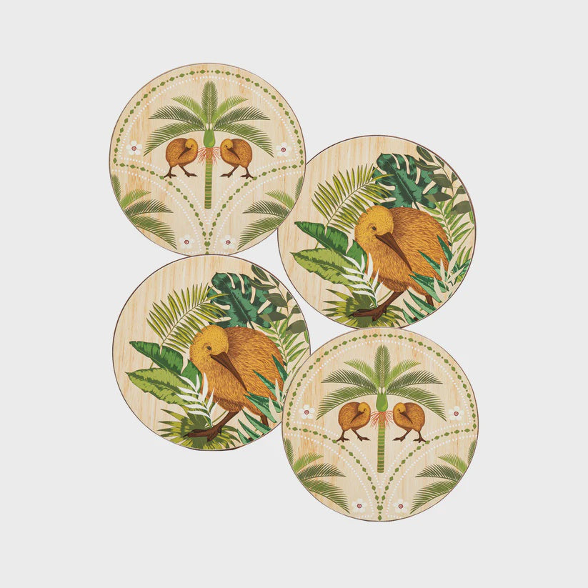 Coasters Kiwi Tropics Set of 4