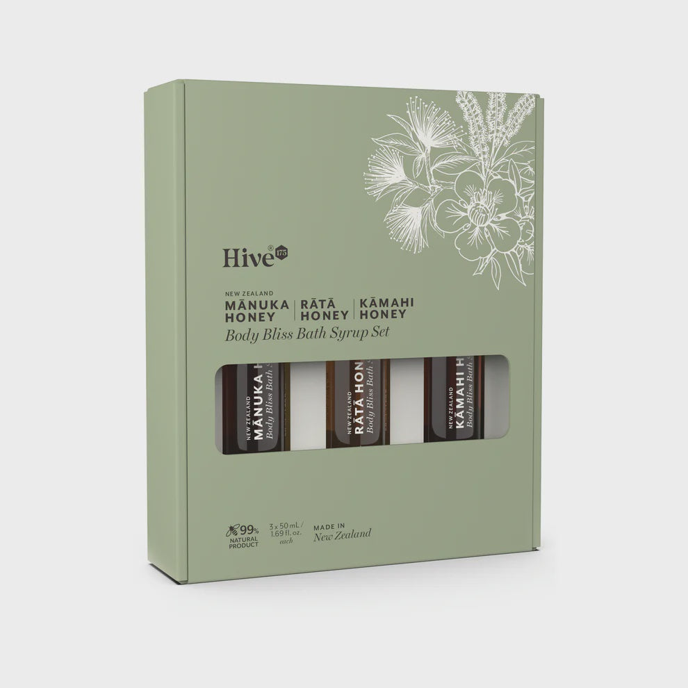 Hive Bath Syrups Set of 3 Boxed