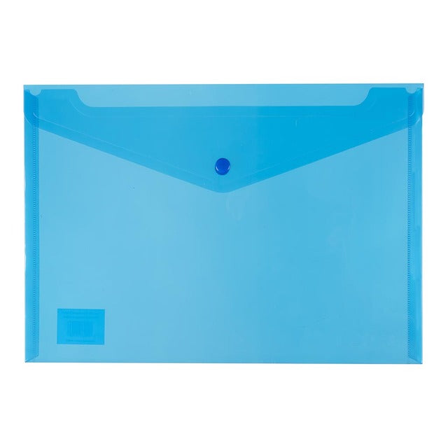 Icon Document Wallet Button A4 Blue