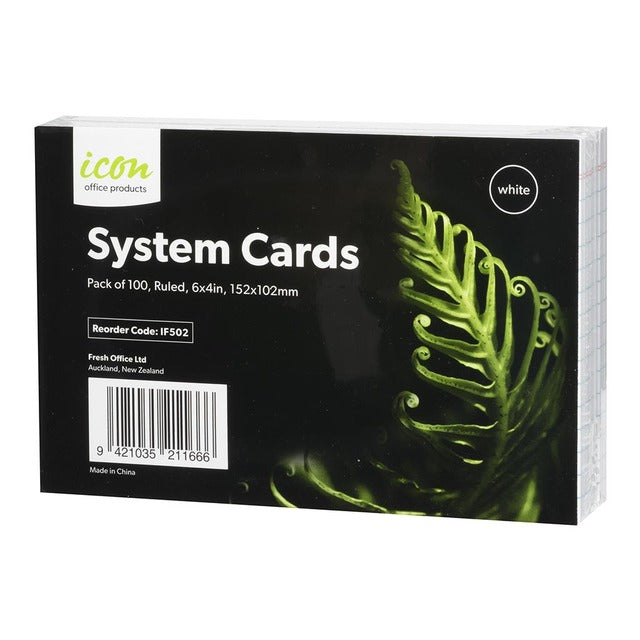 Icon System Cards 152X102Mm Pack 100