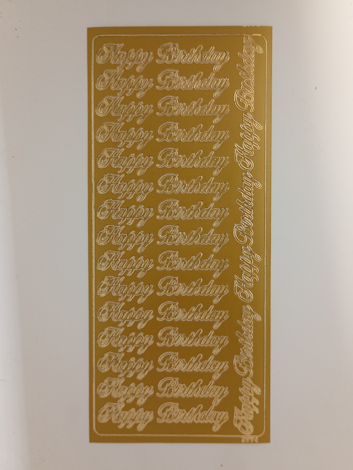 Happy Birthday Separate Gold #PC2774G