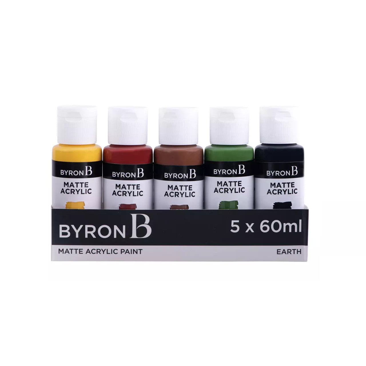 Jasart Byron Acrylic Paint 59ml x5 set Earth