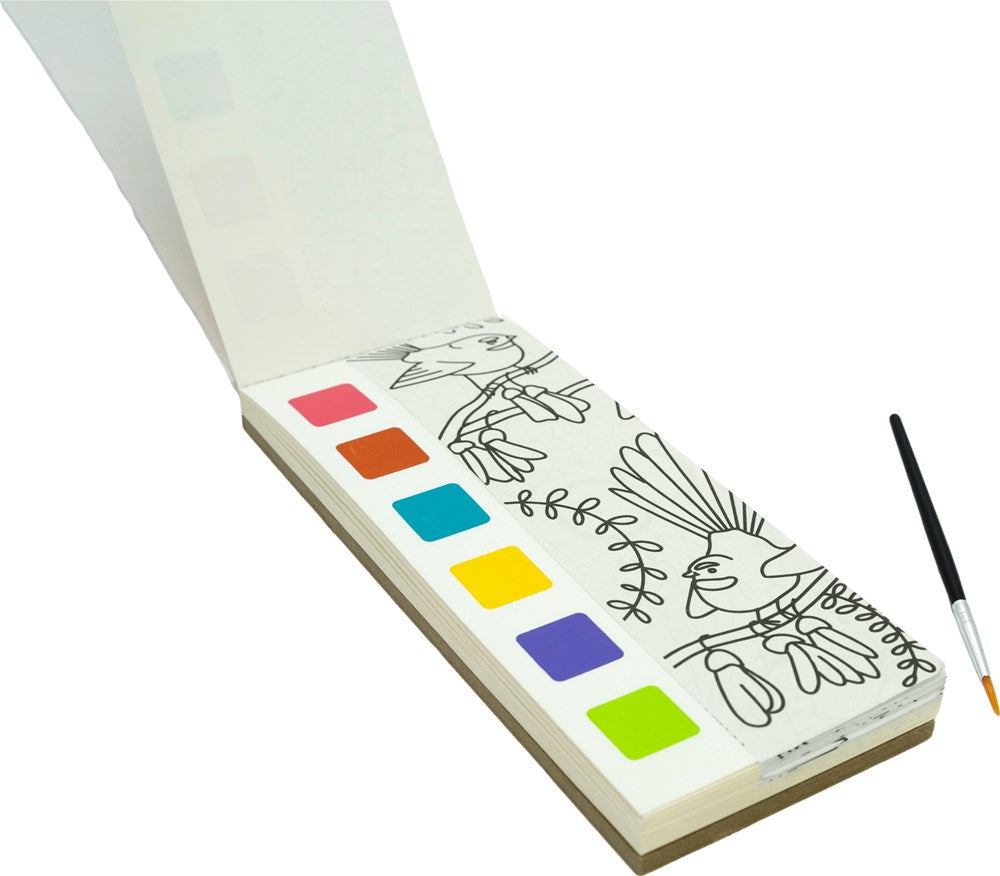 NZ Watercolour Notepad with Brush - Moana Rd