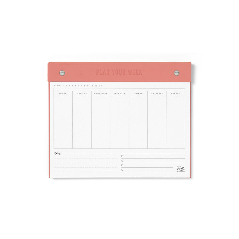 Letts Undated Weekly Planner Clay 250x200mm