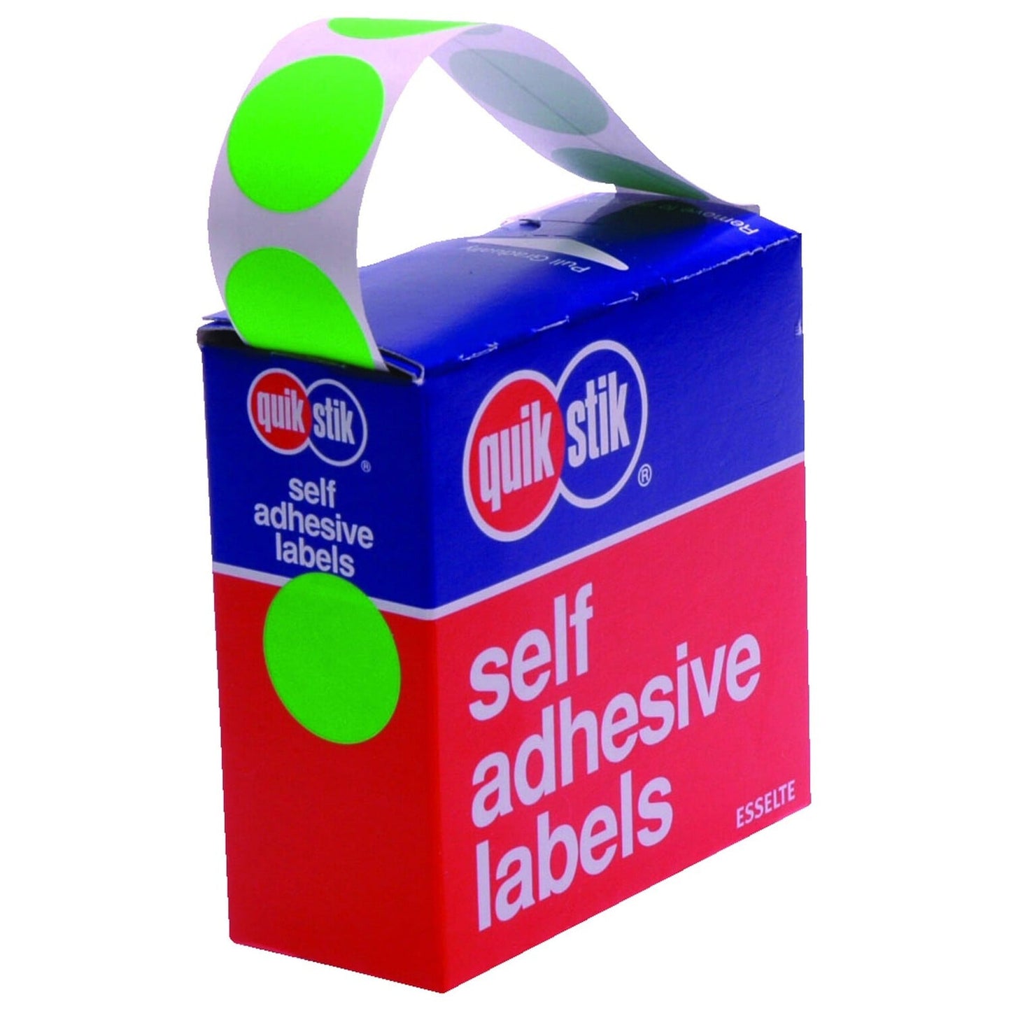 Label Q/Stik Fluoro Green /400 Permanent