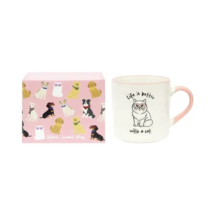 Loved By My Life Is Better With A Cat Mug
