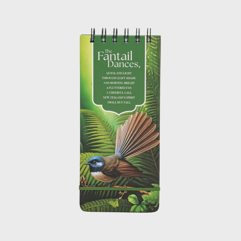 Notepad Spiral Poem Fantail Dances
