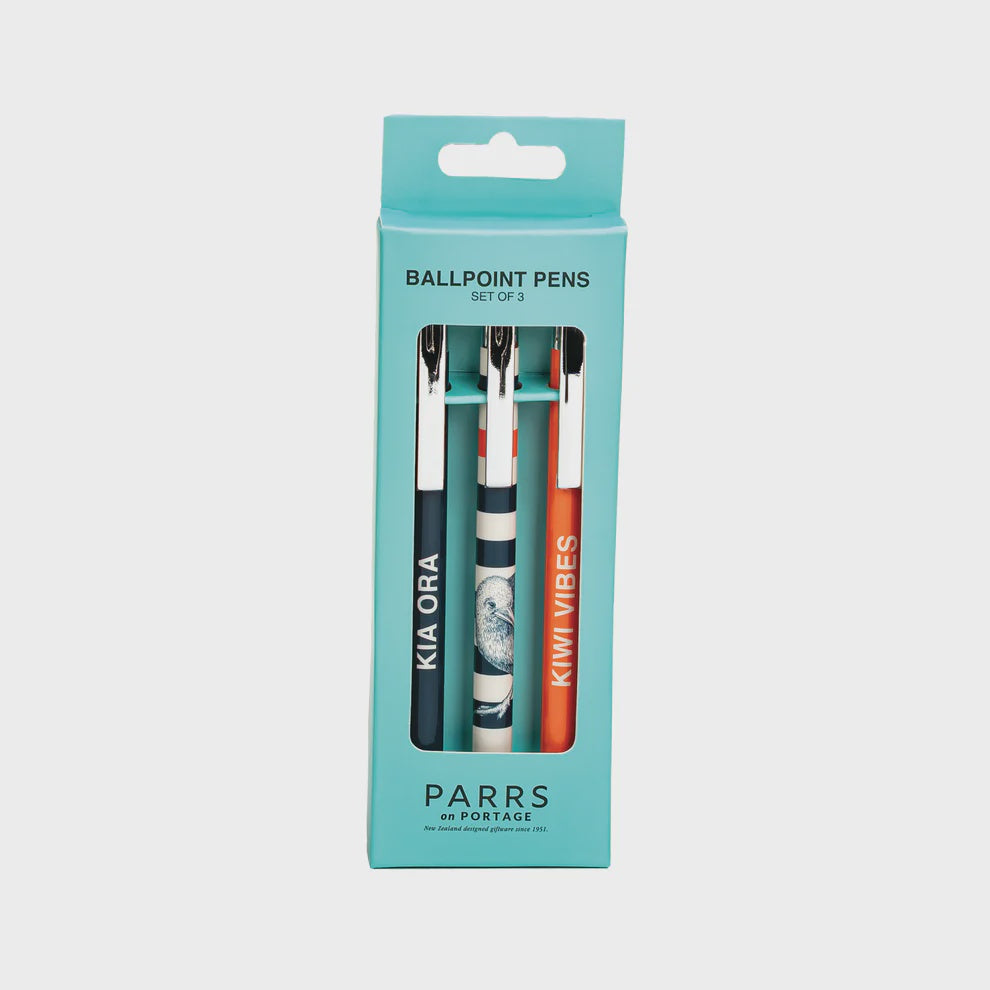 Pens Kiwi Stripe Set of 3