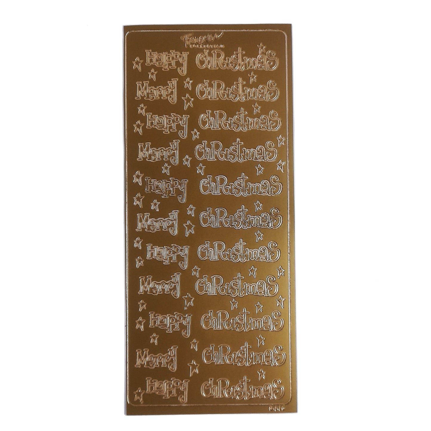 H & M Christmas Stickers Gold #PC3445G