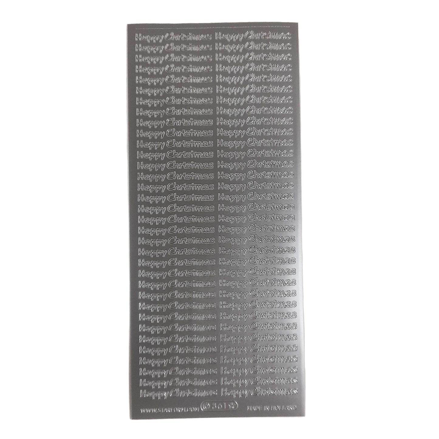 68 Happy Christmas Stickers Silver #PC361S