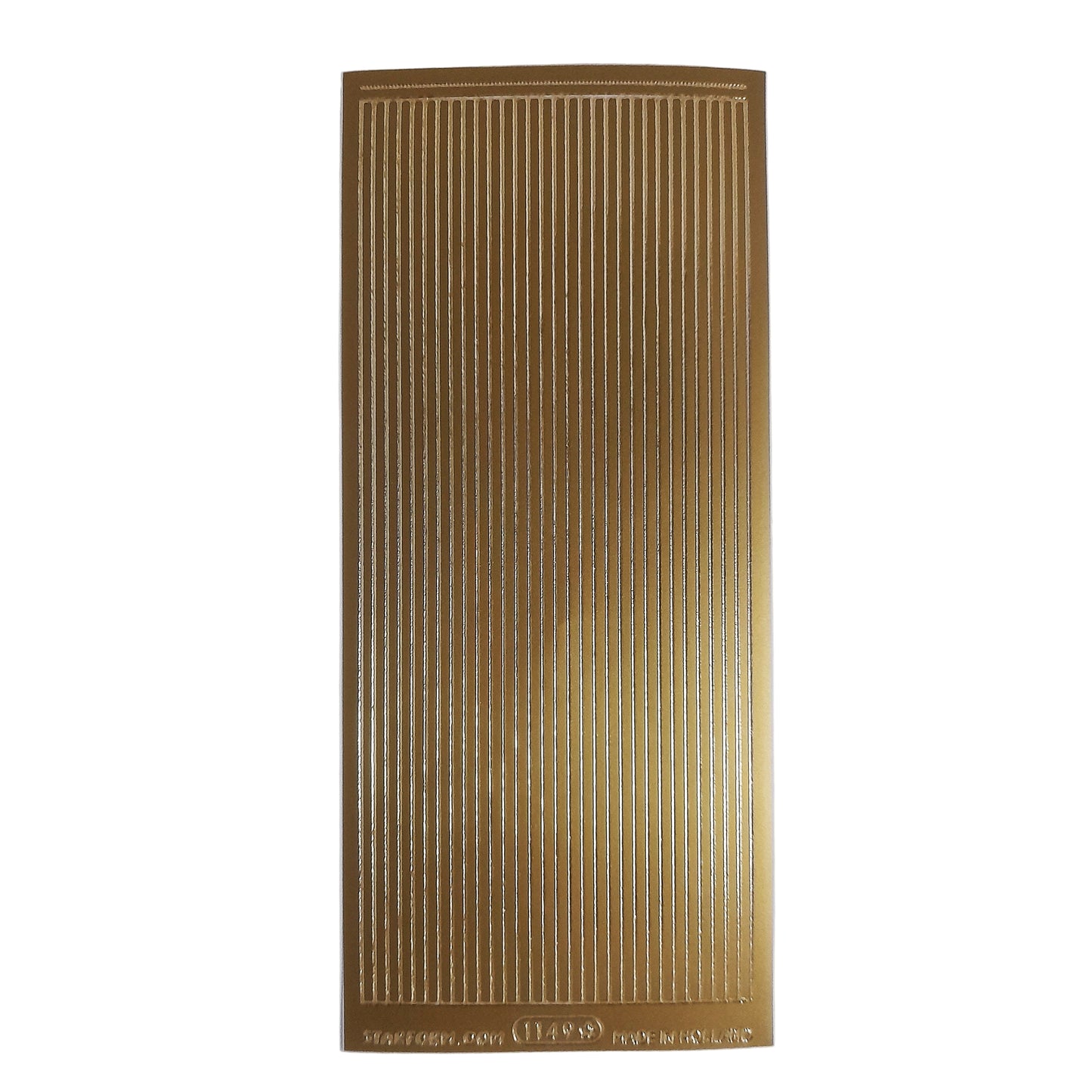Lines Straight Stickers Gold #PC1149G
