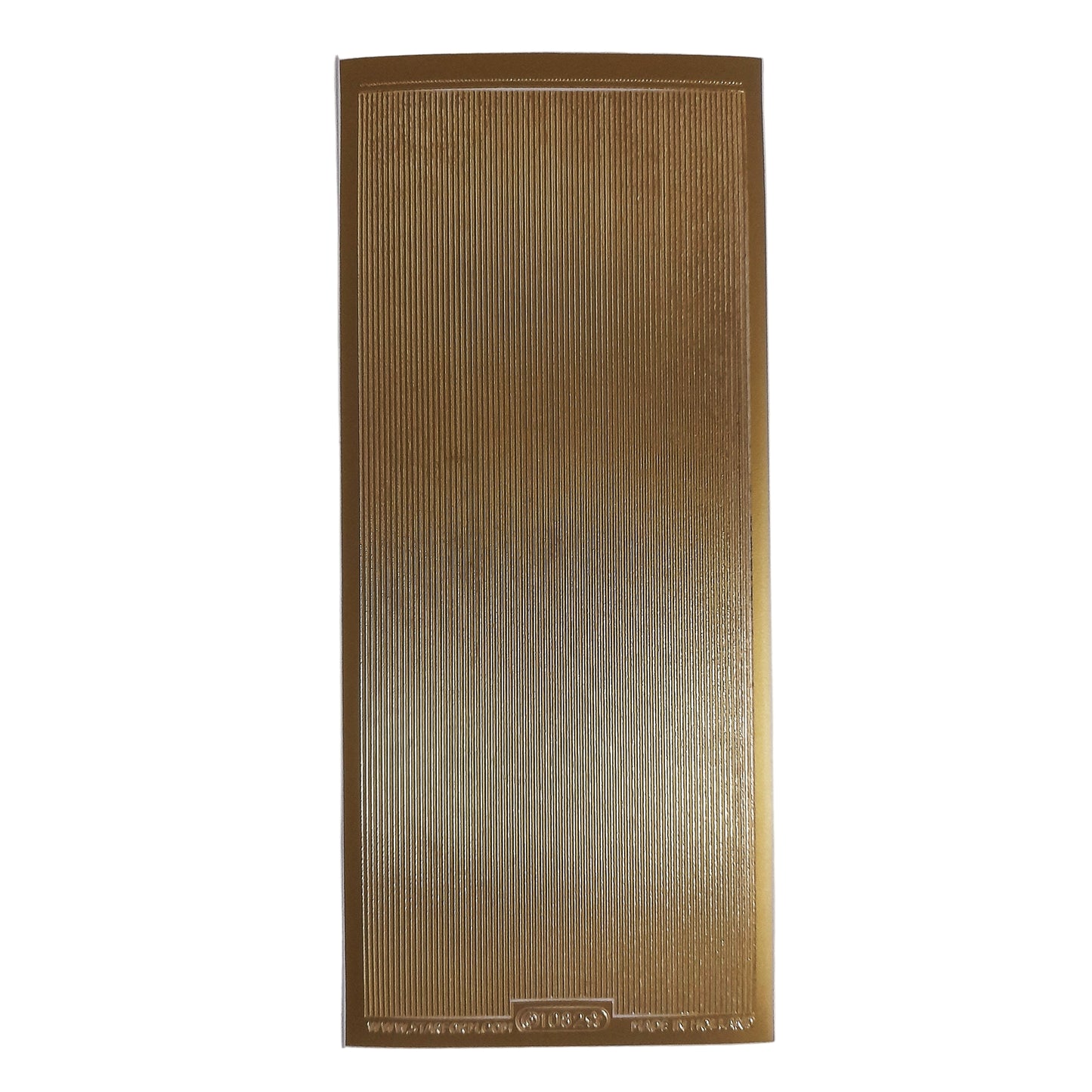 Lines Straight Fine Stickers Gold #PC1082G