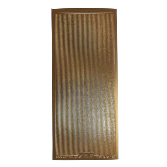 Lines Straight Fine Stickers Gold #PC1082G