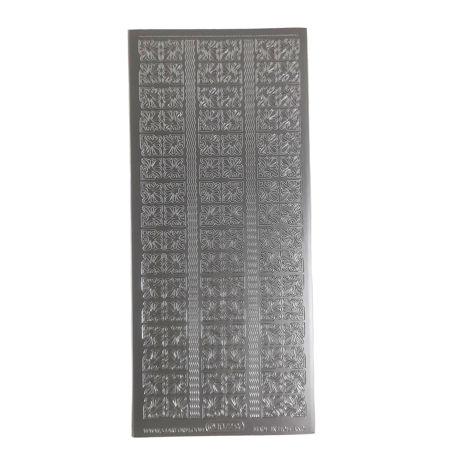 72 Corners & Lines Stickers Silver #PC1072S