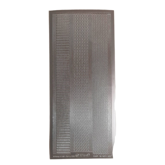 Lines Fine Asst Stickers Silver #PC1016S