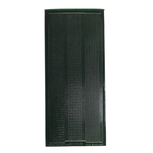 Lines Fine Asst Stickers Dark Green #PC1016GR