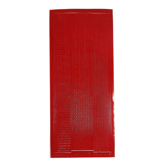 Lines Fine Asst Stickers Red #PC1016R