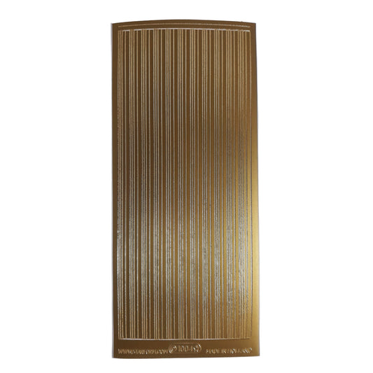 Lines Straight Stickers Gold #PC1004G