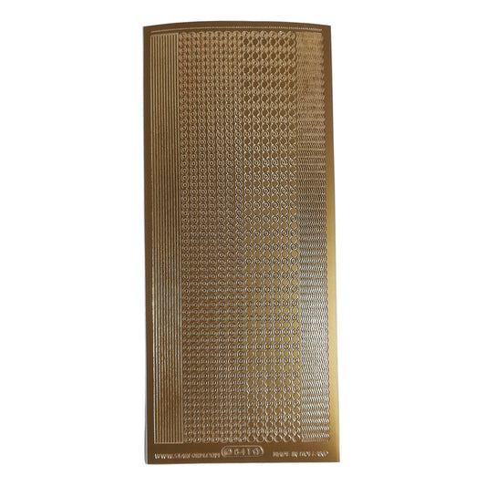 Borders Fine Asst Stickers Gold #PC841G