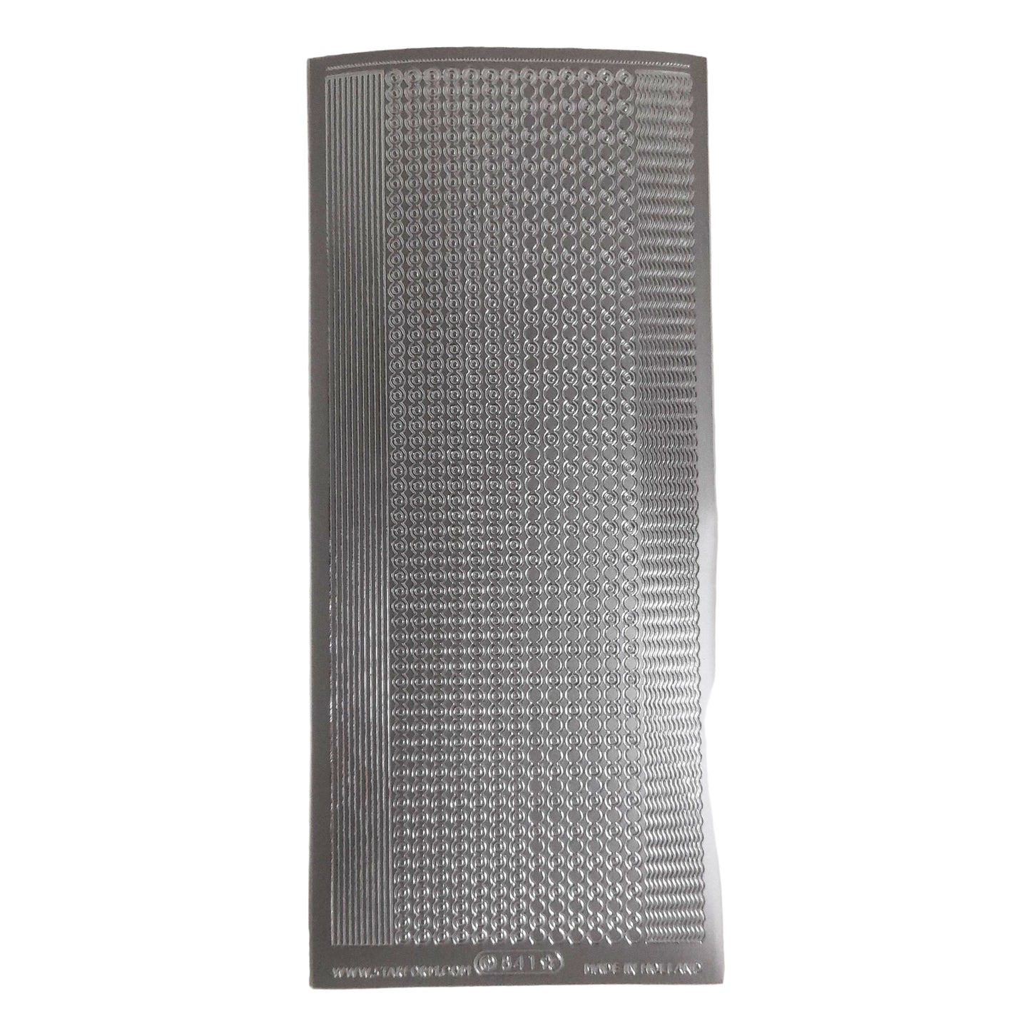 Borders Fine Asst Stickers Silver #PC841S
