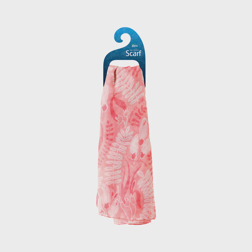Scarf Kowhai Flower Pink