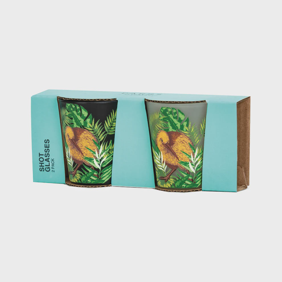 Shot Glass Kiwi Tropics Set of 2