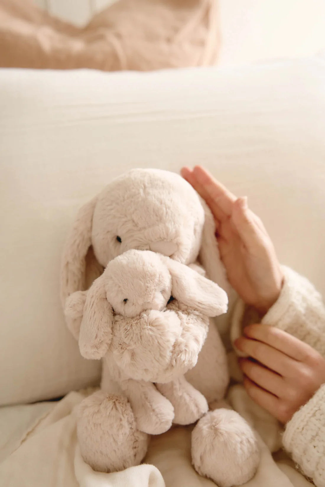 Snuggle Bunnies Frankie the Hugging Bunny Brulee - Jamie Kay