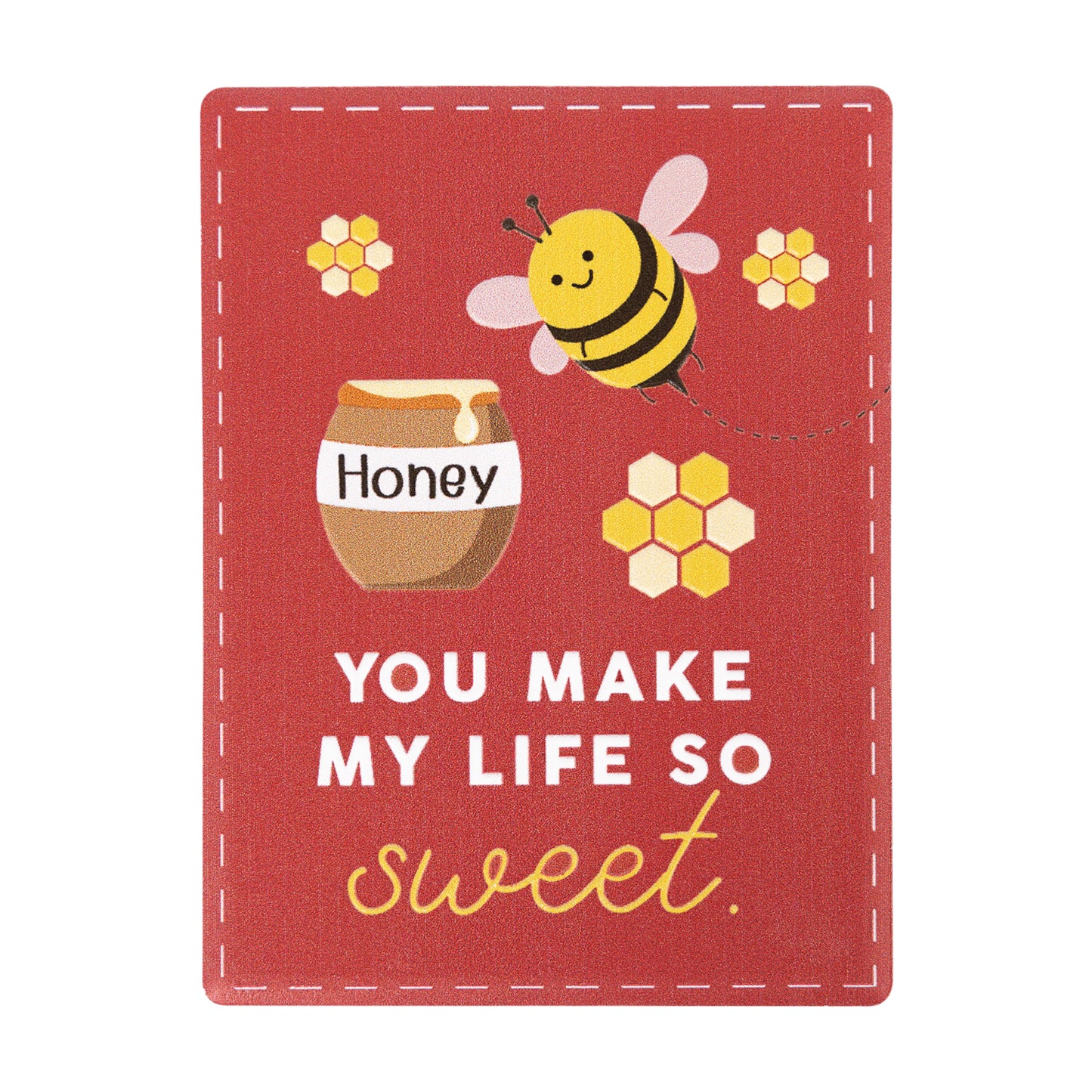 Valentines Bee Ceramic Magnet
