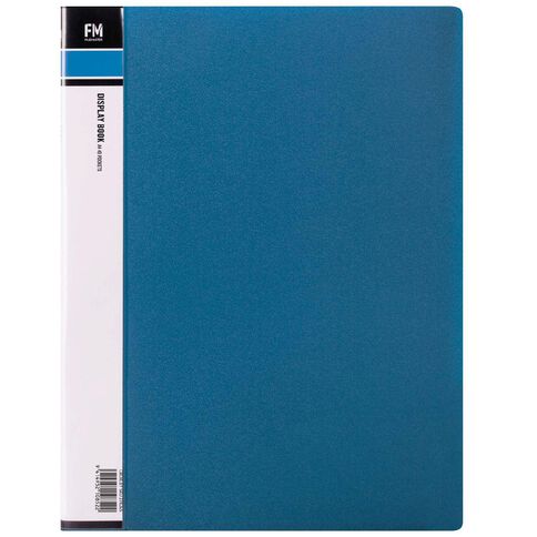 Display Book FM A4 40 Pocket Blue