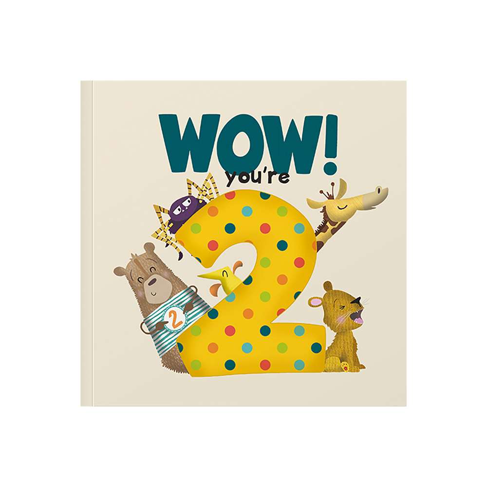 WOW! You're 2 Birthday Card Book