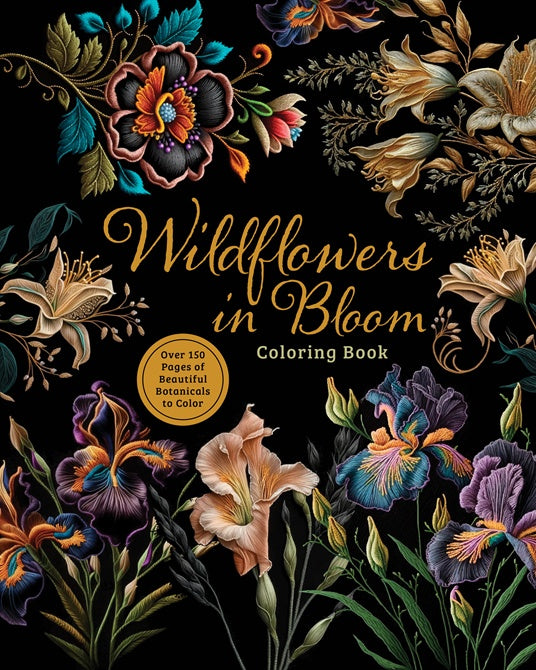 Wildflowers In Bloom Adult Colouring Book