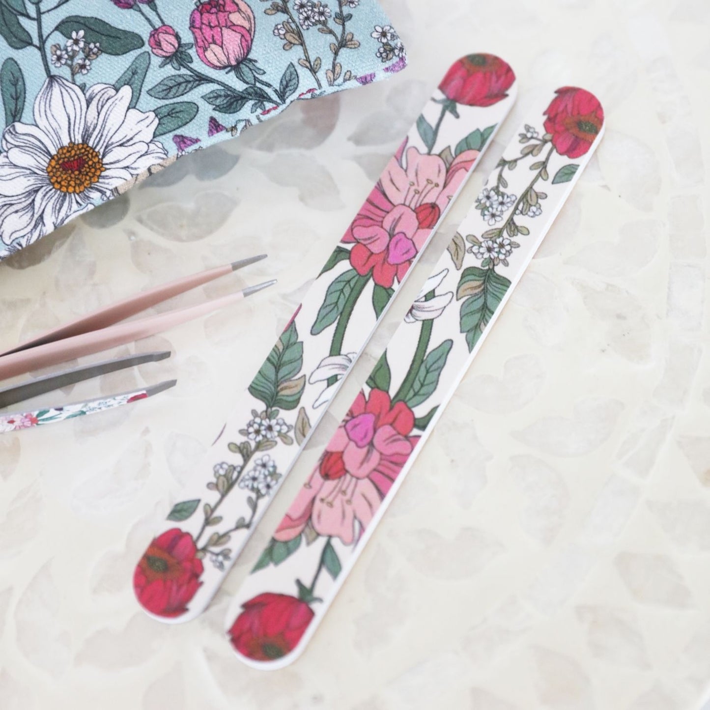 Floral Nail File Set