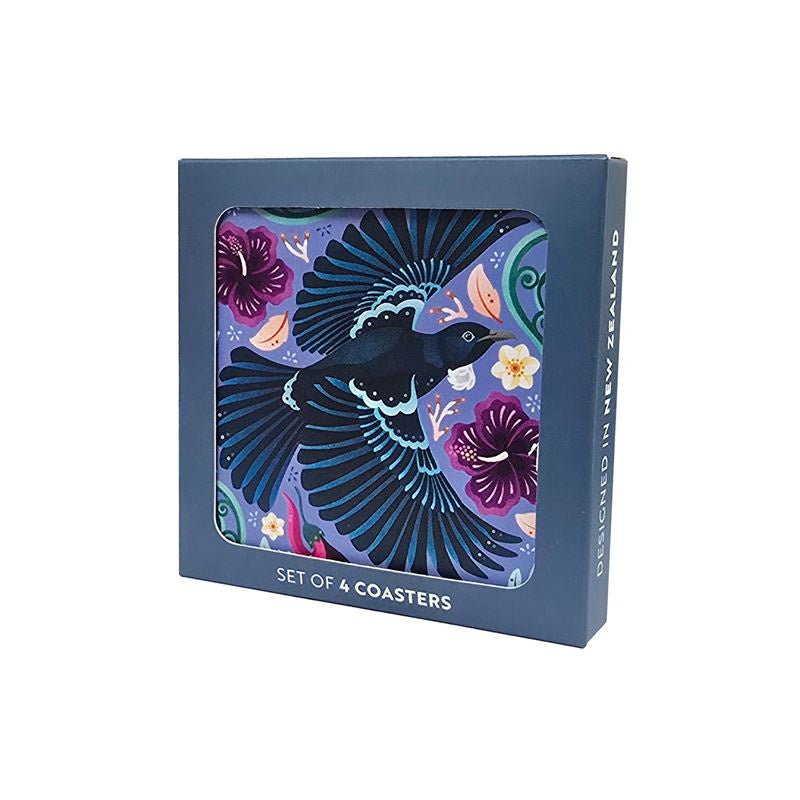 Catherine Marion - Tuneful Tui Set of 4 - Boxed Coasters