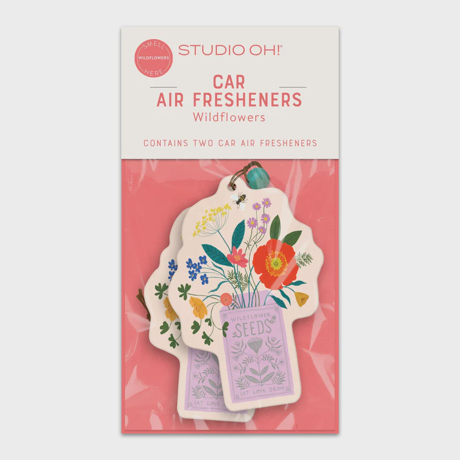 Studio Oh! Car Air Freshener Wildflowers 2pk