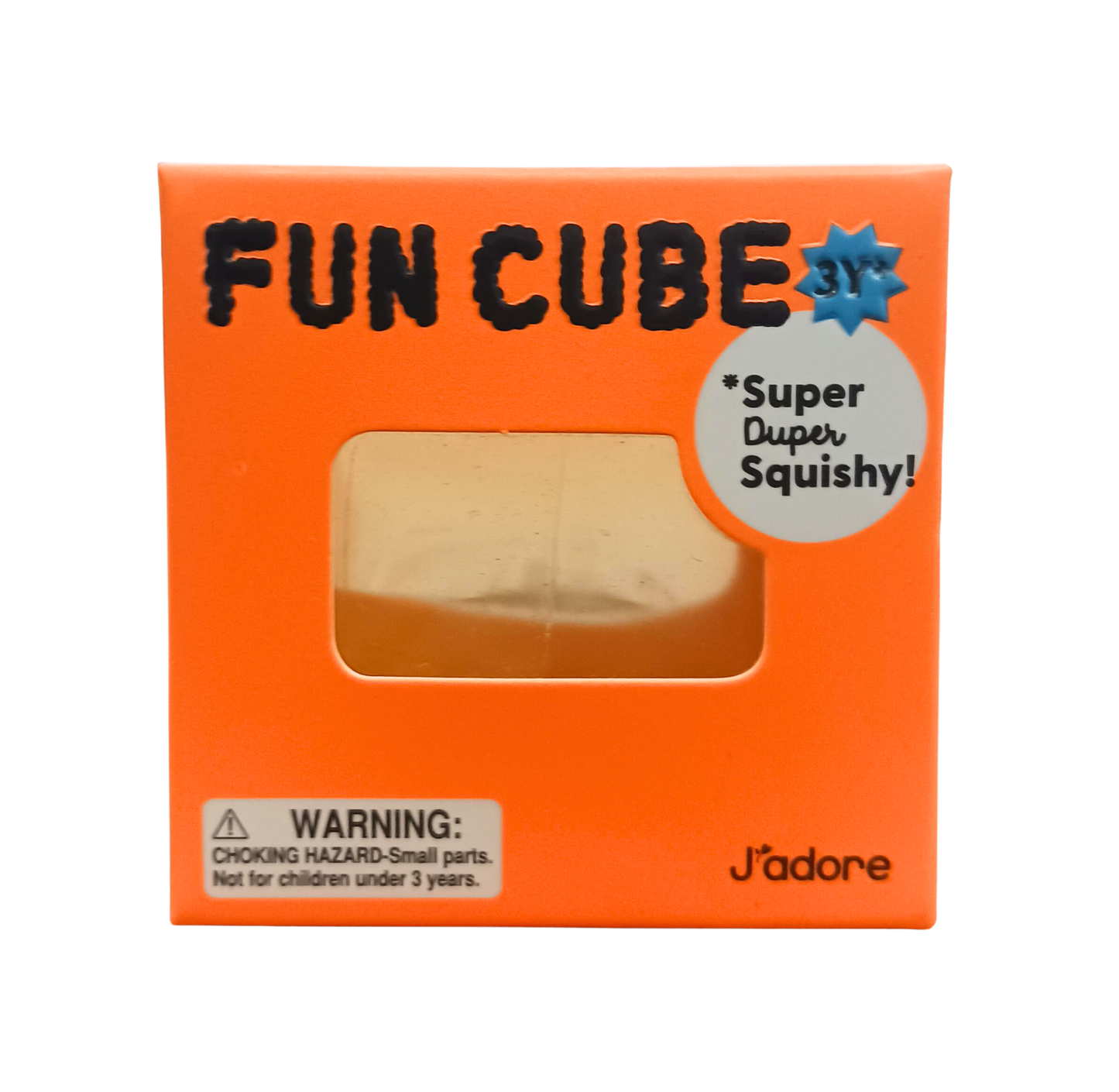 J'adore Fun Cube Squishy - Orange
