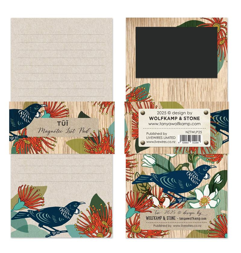 Wolfkamp & Stone Magnetic List Pad - Tui