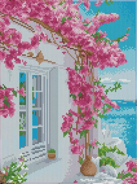 DD Stretched Canvas Diamond Painting Kit 30x40cm -Bougainvillea