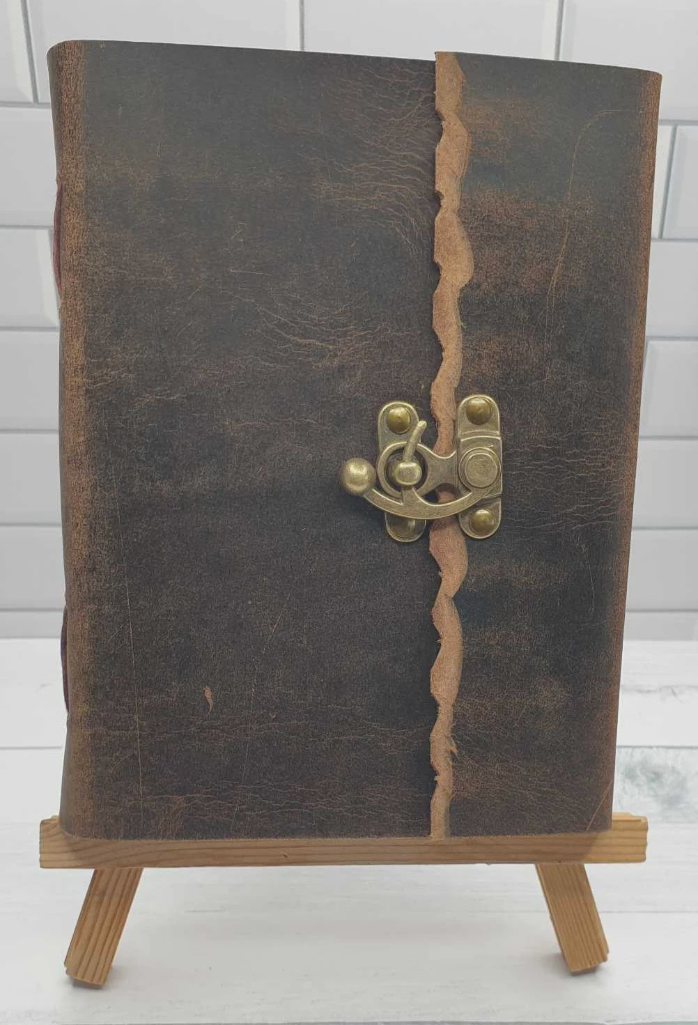 Leather Journal 6''x8'' brown Clasp