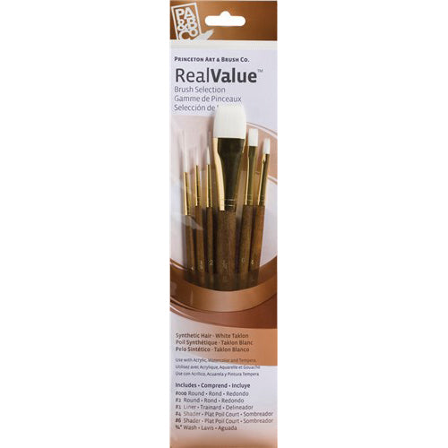 Princeton Real Value Synthetic Assorted Short Brush Set