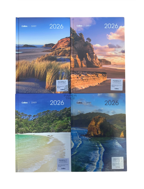 Collins Diary A51 2026 Coastal Scenes Day Per Page