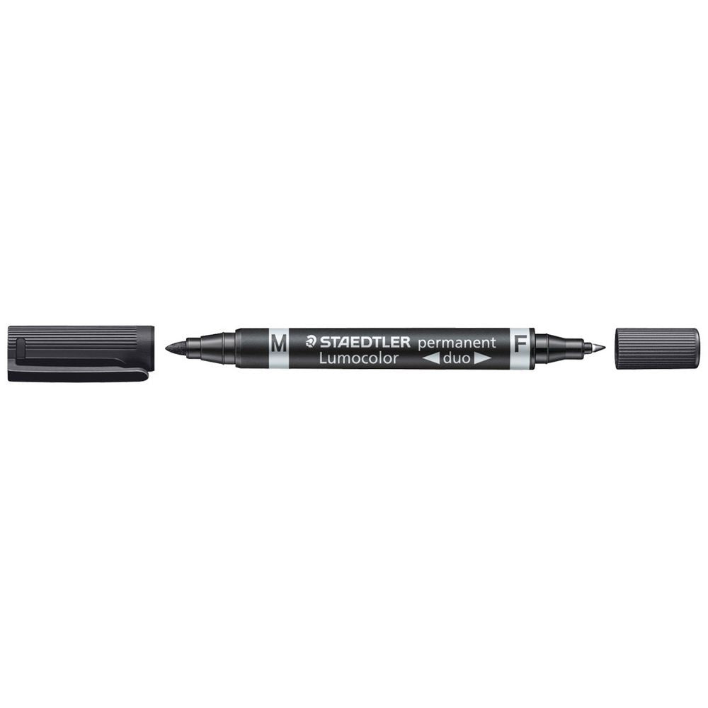 Lumocolor Duo Permanent Marker- Black