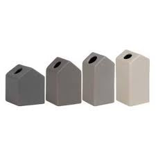 Rader Garden Grey House Mini Vase Set of 4