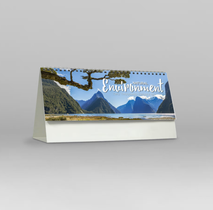 Natural Environment Large Desk Calendar 2026