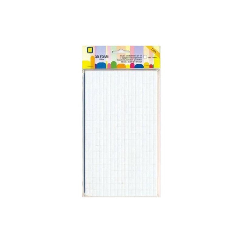 3D Foam Squares 5mm x 5mm x1mm 836 Pce