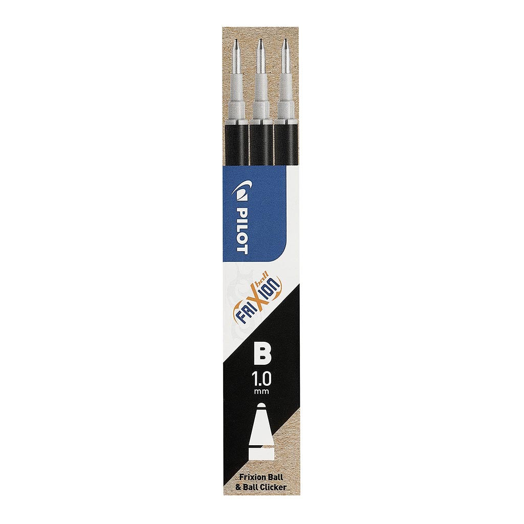 Pilot Frixion Erasable Refill Broad 1.0mm Pack of 3 -Black