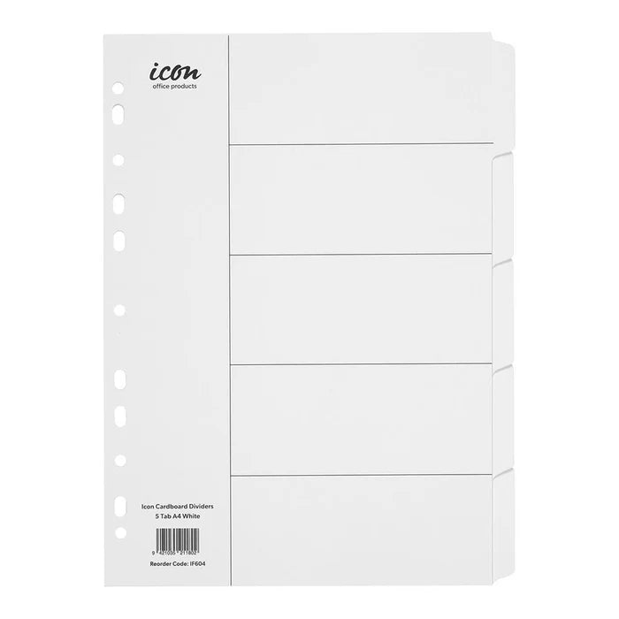 Icon Cardboard Dividers 5Tab