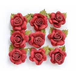 Little birdie paper Flowers 9 Pce