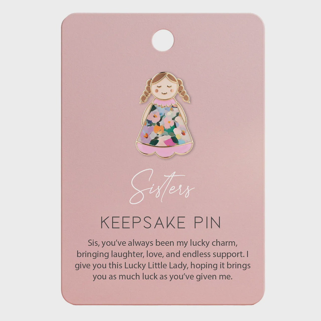 Lucky Little Ladies Keepsake Pin - Sister